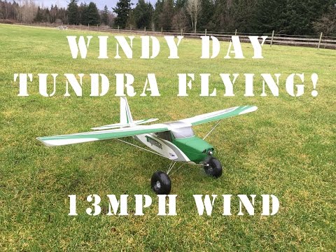 HobbyKing Durafly Tundra in 13MPH winds! - UCLqx43LM26ksQ_THrEZ7AcQ