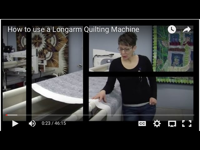 Learning to Use a Long Arm Quilting Machine