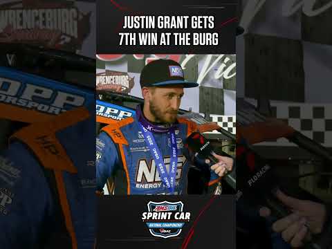 🏁🔊 Justin Grant says winning at the Burg in Justin Owen's memory is very meaningful. #usac - dirt track racing video image