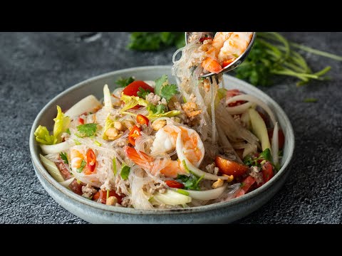 Yum Woon Sen Recipe (glass noodle salad 2.0) ยำวุ้นเส้น - Hot Thai Kitchen! - UC27C_HWo-UmKkdWGsRJZ8EA