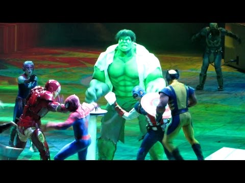 Hulk SMASH at Marvel Universe Live - Battles Loki with Thor, Spider Man, Captain America, Avengers - UCe-gHr2O_LP7t0YJYHZQZlg