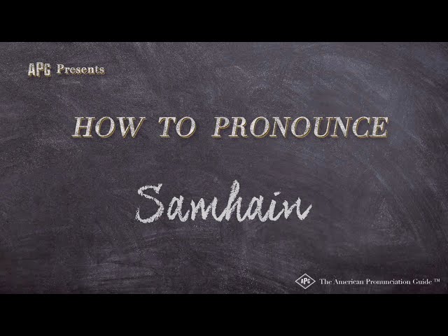 How to Pronounce Samhain - StuffSure