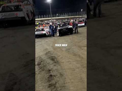 Autograph session on track #dirttrack #racinglife #racing #racecar #car - dirt track racing video image