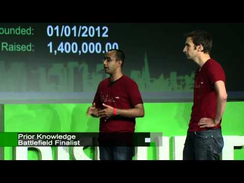 Prior Knowledge Presents During the Startup Battlefield Finals at Disrupt SF 2012 - UCCjyq_K1Xwfg8Lndy7lKMpA