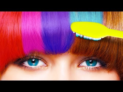 How To Color Your Hair With Eyeshadow Rainbow Loom Hair