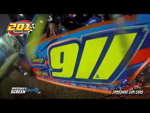 #911 Jason Hall - Sport Mod - 201 Speedway 8-2-25 - In-Car Camera - dirt track racing video image