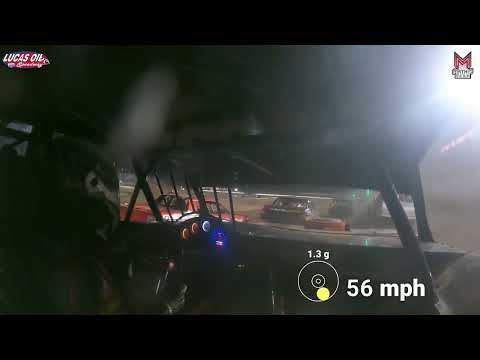 #8 Jeremy Vaughn - USRA Stock Car - 10-4-2025 Lucas Oil Speedway - In Car Camera - dirt track racing video image