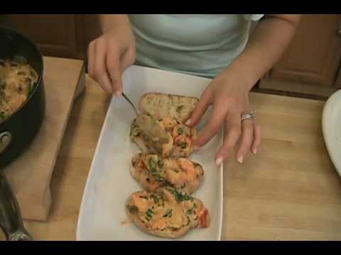 Creamy Shrimp Bruschetta Recipe by Laura Vitale - UCNbngWUqL2eqRw12yAwcICg