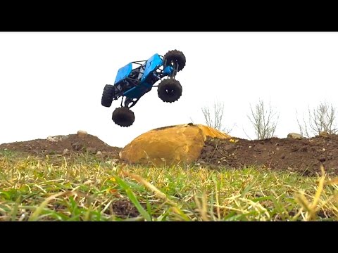 RC ADVENTURES - Brushless Axial Bomber on my U4 Truck Course - "One Too Many RCs" - UCxcjVHL-2o3D6Q9esu05a1Q