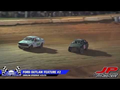 Ford Outlaw Feature #2 - Carolina Speedway 4/21/23 - dirt track racing video image