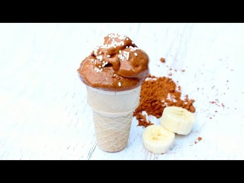 Chocolate Peanut Butter Banana Ice Cream (Sugar + Dairy Free!) - UCj0V0aG4LcdHmdPJ7aTtSCQ