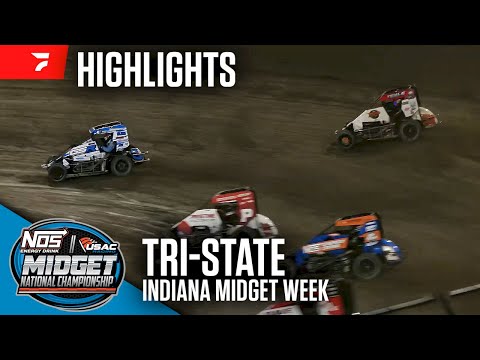 𝑯𝑰𝑮𝑯𝑳𝑰𝑮𝑯𝑻𝑺: USAC NOS Energy Drink National Midgets | Tri-State Speedway | June 8, 2024 - dirt track racing video image