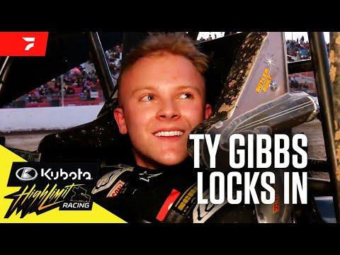 Ty Gibbs Qualifies For High Limit Racing A-Main In Sprint Car Debut - dirt track racing video image