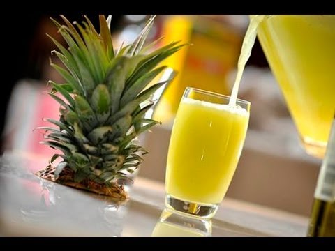 Agua de piña con hierbabuena - Pineapple Water with Mint - UCvg_5WAbGznrT5qMZjaXFGA