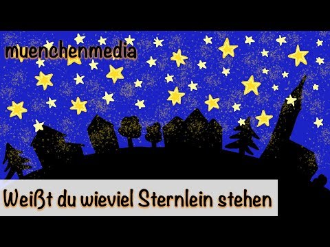🌛 Weißt du wieviel Sternlein stehen - Schlaflied | Lullaby | Kinderlieder deutsch - muenchenmedia