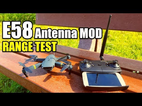Eachine E58 Drone RANGE MOD TEST With Dipole Antenna Upgrade (Works For Any Rc Quadcopter) - UCMniPb3td7gxZo3Ex-kXmiA