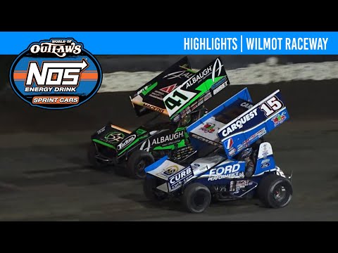 World of Outlaws NOS Energy Drink Sprint Cars | Wilmot Raceway | July 13, 2024 | HIGHLIGHTS - dirt track racing video image