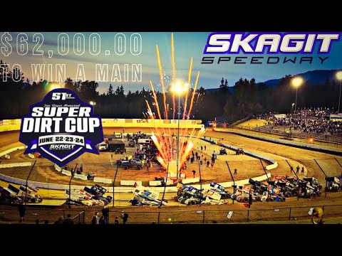 A MAIN $62,000.00 TO WIN  | SUPER DIRT CUP 2023 NIGHT 3 | SKAGIT SPEEDWAY - dirt track racing video image