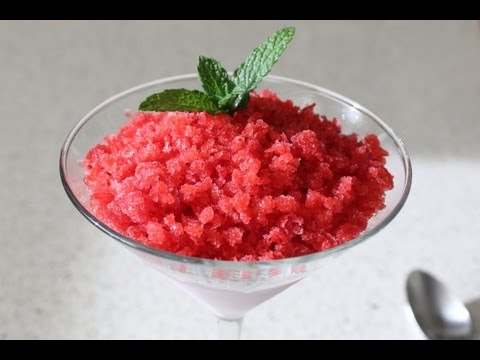 Strawberry Granita Recipe - Frozen Italian Fruit Dessert - UCRIZtPl9nb9RiXc9btSTQNw