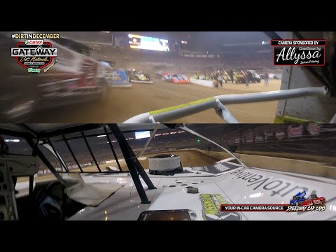 Wrecked under Yellow #28 Tyler Carpenter - 2022 Gateway Dirt Nationals - Super Late Model - InCar - dirt track racing video image