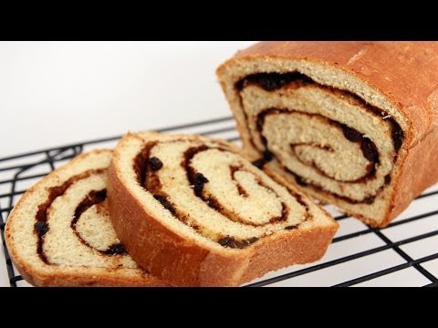 Homemade Cinnamon Raisin Bread Recipe - Laura Vitale - Laura in the Kitchen Episode 659 - UCNbngWUqL2eqRw12yAwcICg