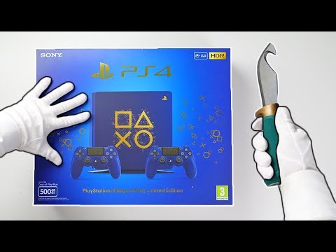 PS4 "DAYS OF PLAY" LIMITED EDITION CONSOLE! Unboxing Playstation 4 Slim Blue Collector's Special - UCWVuy4NPohItH9-Gr7e8wqw