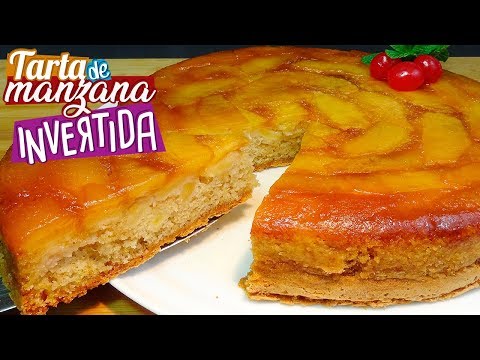 Tarta de manzana invertida o bizcocho de manzana al caramelo - Recetas paso a paso, tutorial - UC5ONfXPjWgqElh0NZaRJ1tg