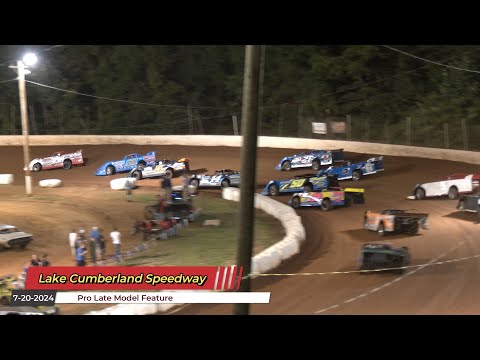 Lake Cumberland Speedway - Pro Late Model Feature - 7/20/2024 - dirt track racing video image