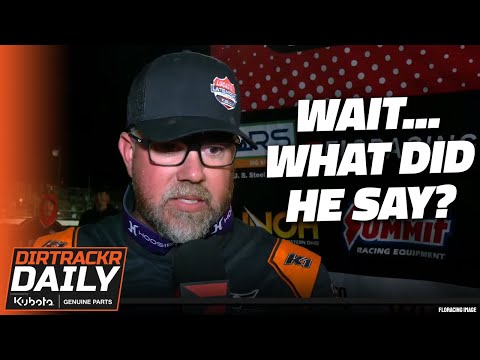 A simple slip, or did Jonathan Davenport reveal a secret change? - dirt track racing video image
