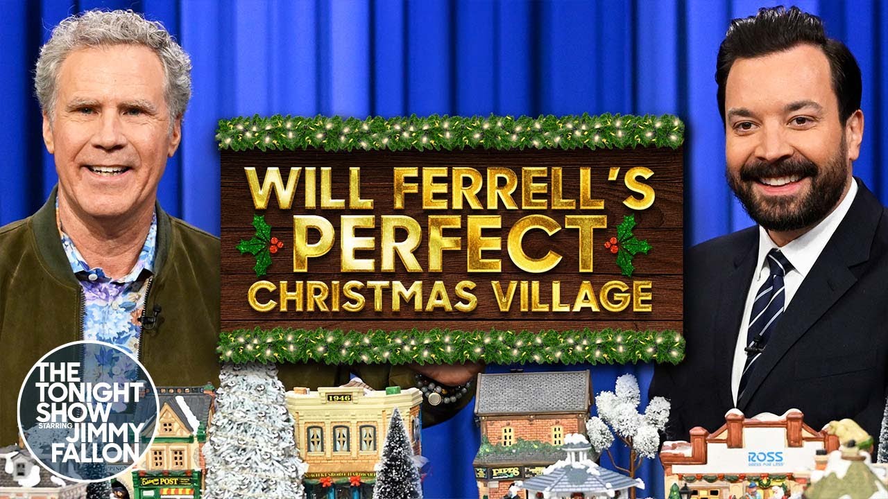 Will Ferrell Shows Off His Perfect Christmas Village | The Tonight Show Starring Jimmy Fallon