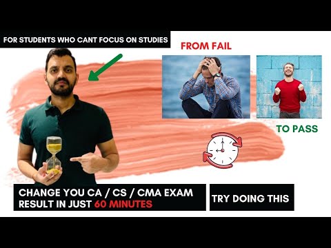 From Fail to Pass - Change your CA November exam result in 60 minutes! Are you ready?