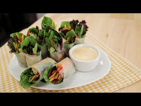 Salad Rolls w/ Spicy Garlicky Creamy Dip - Hot Thai Kitchen! - UC27C_HWo-UmKkdWGsRJZ8EA