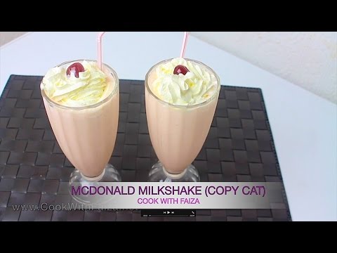 MCDONALD'S STRAWBERRY MILKSHAKE -  سٹرابیری میلک شیک - स्ट्रॉबेरी मिल्कशेक *COOK WITH FAIZA* - UCR9WXUxcp0bR9OWi5ersIHw