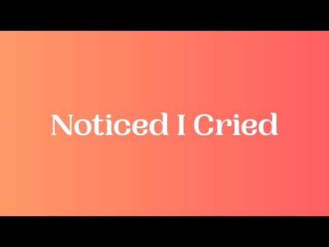 PinkPantheress - Noticed I Cried (Lyrics)