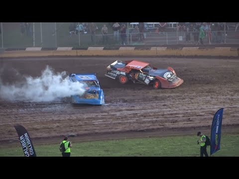 Bus Night Win &amp; Wreck Reel - Cedar Lake Speedway 05/11/2024 - dirt track racing video image