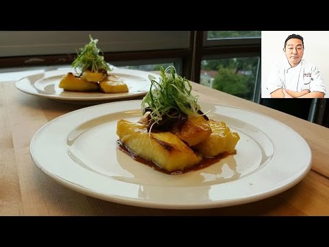 Miso-Marinated Sea Bass with Shiitake Soy Glaze Sauce - How To Series - UCbULqc7U1mCHiVSCIkwEpxw