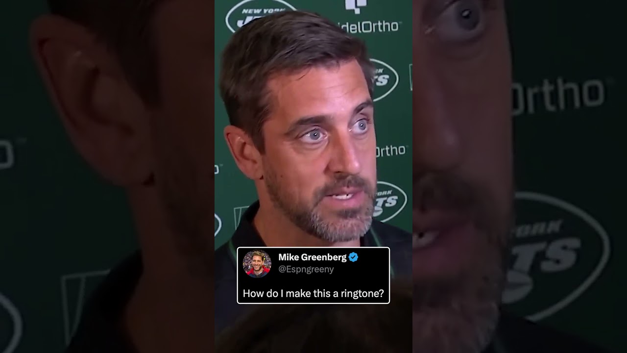 ‘Not just the Mike Greenberg’s of the world’ 🤣 Aaron Rodgers gave Greeny a new potential ringtone ✈️