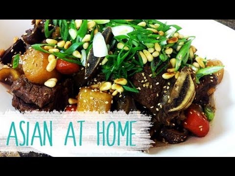 Beef Recipes : Galbi Jjim (Korean Braised Beef Short Ribs) : Korean Food : Asian at Home - UCIvA9ZGeoR6CH2e0DZtvxzw