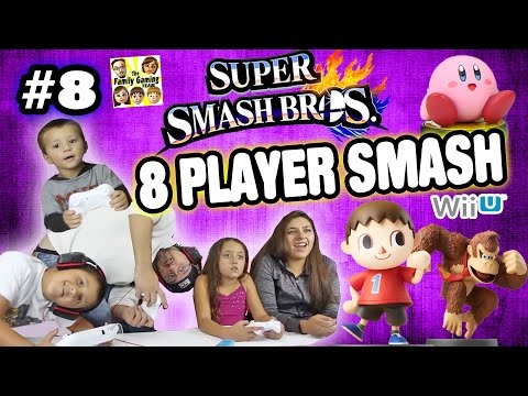 The FGTEEV 8-Player Smash Battle w/ Amiibo (Super Smash Bros Wii U Part 8 Face Cam Gameplay) - UCC-RHF_77zQdKcA75hr5oTQ