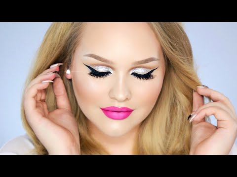 Glitter Cut Crease - Hot Pink Lips Makeup Look - UCzTKskwIc_-a0cGvCXA848Q