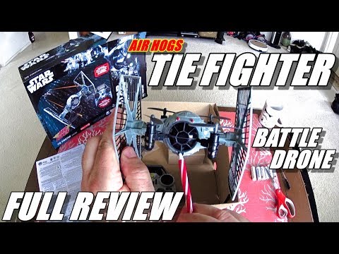 AirHogs STAR WARS Tie Fighter BATTLE DRONE Review - [Unboxing, Inspection, Flight Test, Pros & Cons] - UCVQWy-DTLpRqnuA17WZkjRQ