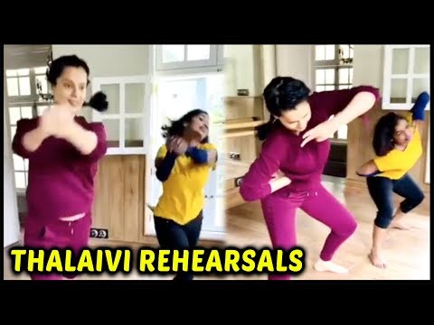 Video - Bollywood - Kangana Ranaut DANCE Rehearsal Video For Thalaivi JAYALALITHA Biopic #India #Tamilnadu