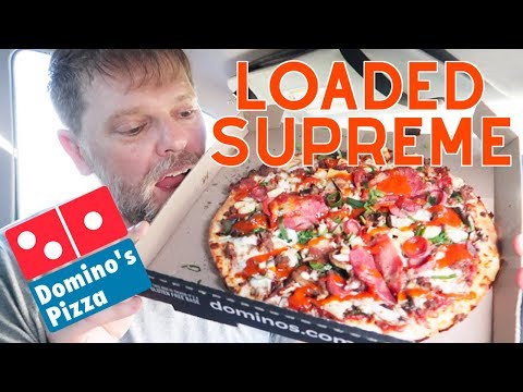 Domino's Loaded Supreme Pizza Food Review - Greg's Kitchen - UCGXHiIMcPZ9IQNwmJOv12dQ