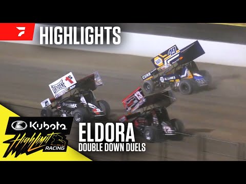 Double Down Duels | Kubota High Limit Racing at Eldora Speedway 7/17/24 | Highlights - dirt track racing video image