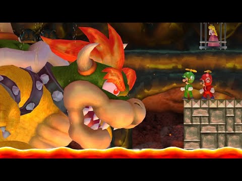 New Super Mario Bros. Wii Co-op Walkthrough - World 8 + Final Boss & Ending (All Star Coins) - UCg_j7kndWLFZEg4yCqUWPCA