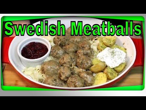 Delicious Swedish Meatballs! (Don't forget the Lingonberry Jam)