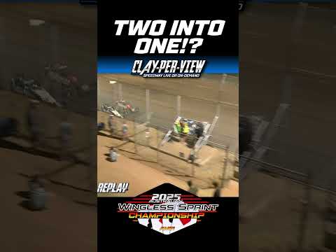 CPV SHORTS | Big Wingless Rollover #dirttrackracing #speedway #winglesssprints - dirt track racing video image