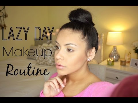 GRWM: Lazy Day Makeup Routine + Easy Top Not Bun For Short Hair | JuicyJas - UCqTR5f7YkGro3cPv23SqcqQ