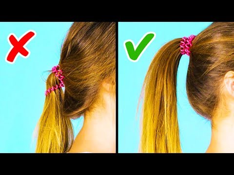 20 COOL 1-MINUTE HAIRSTYLE HACKS - UC295-Dw_tDNtZXFeAPAW6Aw