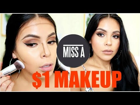 FULL FACE USING $1 MAKEUP + BRUSHES!? HIT OR MISS | JuicyJas - UCqTR5f7YkGro3cPv23SqcqQ